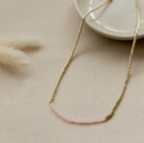 Collier Glee Dax en Quartz Rose