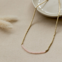 Collier Glee Dax en Quartz Rose