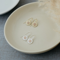 Boucles d'oreilles Glee Lila en quartz rose