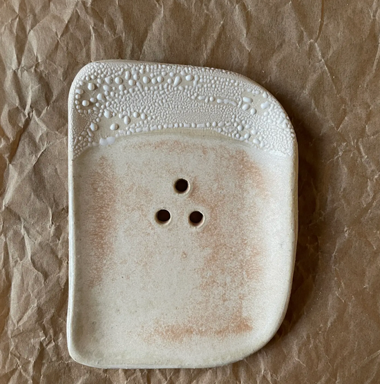 Handmade Ceramic Soapdish Himalayan Salt