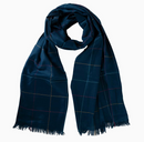 Écharpe Kantha Bleu Profond