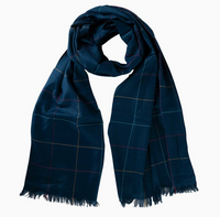 Écharpe Kantha Bleu Profond
