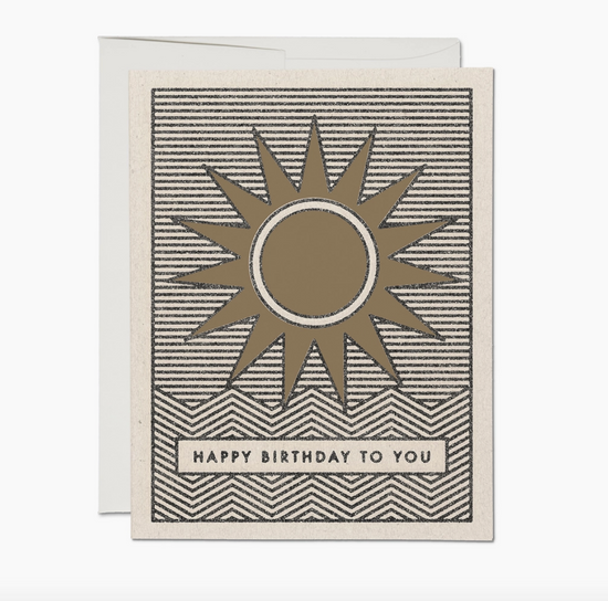 Carte d'anniversaire Sunshine