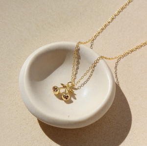 Token Cherry Charm Necklace