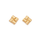 Boucles d'oreilles tissées Leah Alexandra en or