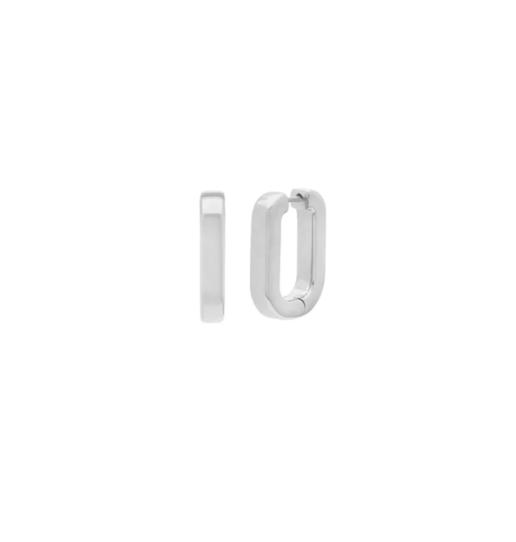Boucles d'oreilles U-Link en argent Leah Alexandra