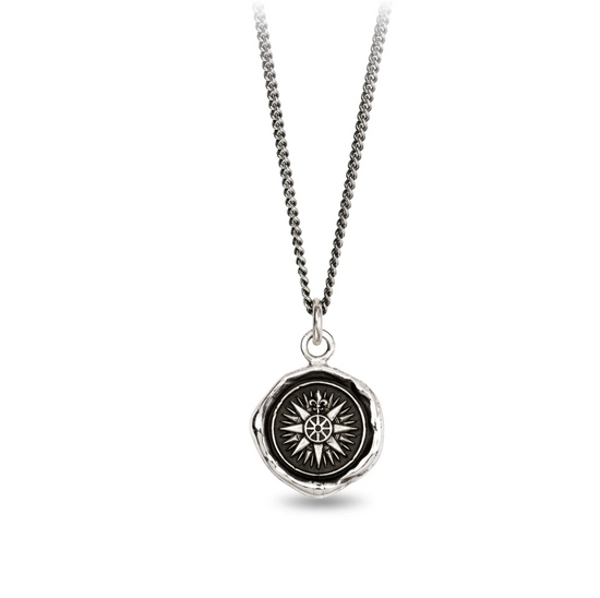 Pendentif à chaîne fine Pyrrha Direction 18"