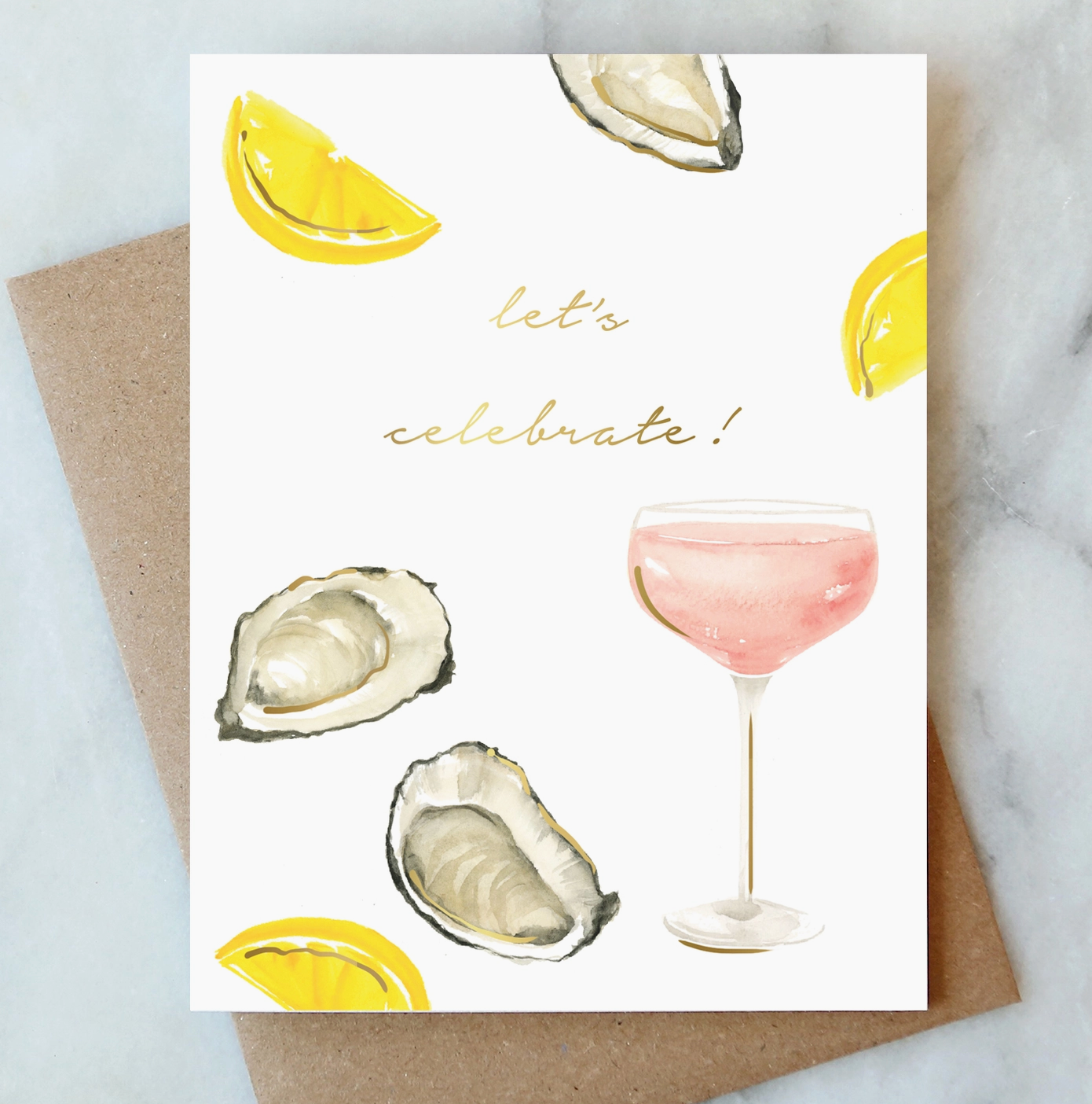 Huîtres et carte de rosé