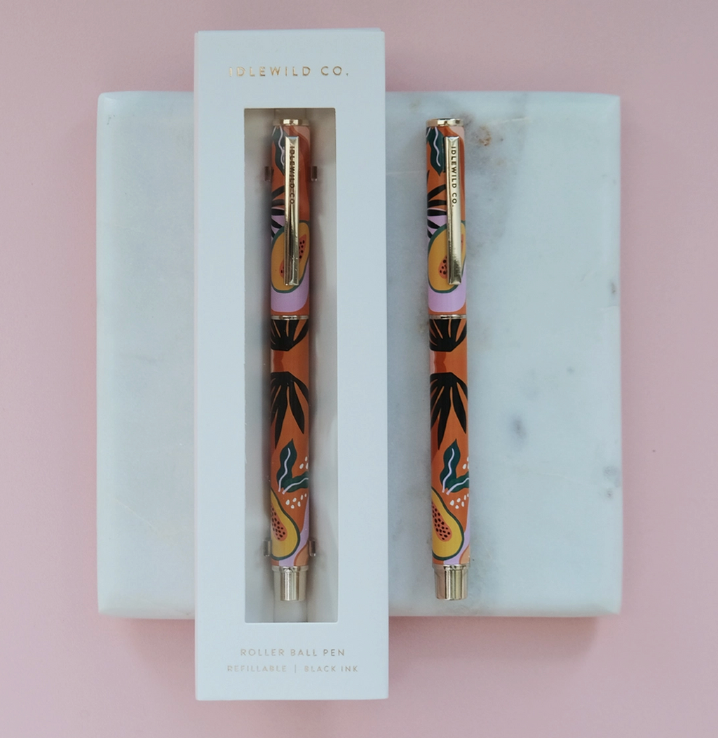 Papaya Luxe Rollerball Pen