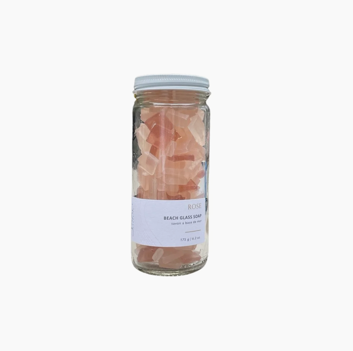 Savon en verre de plage rose