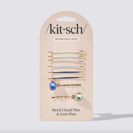 Kitsch Cloud & Gem Bobby Pins