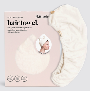 Serviette à cheveux à séchage rapide Kitsch Ivoire