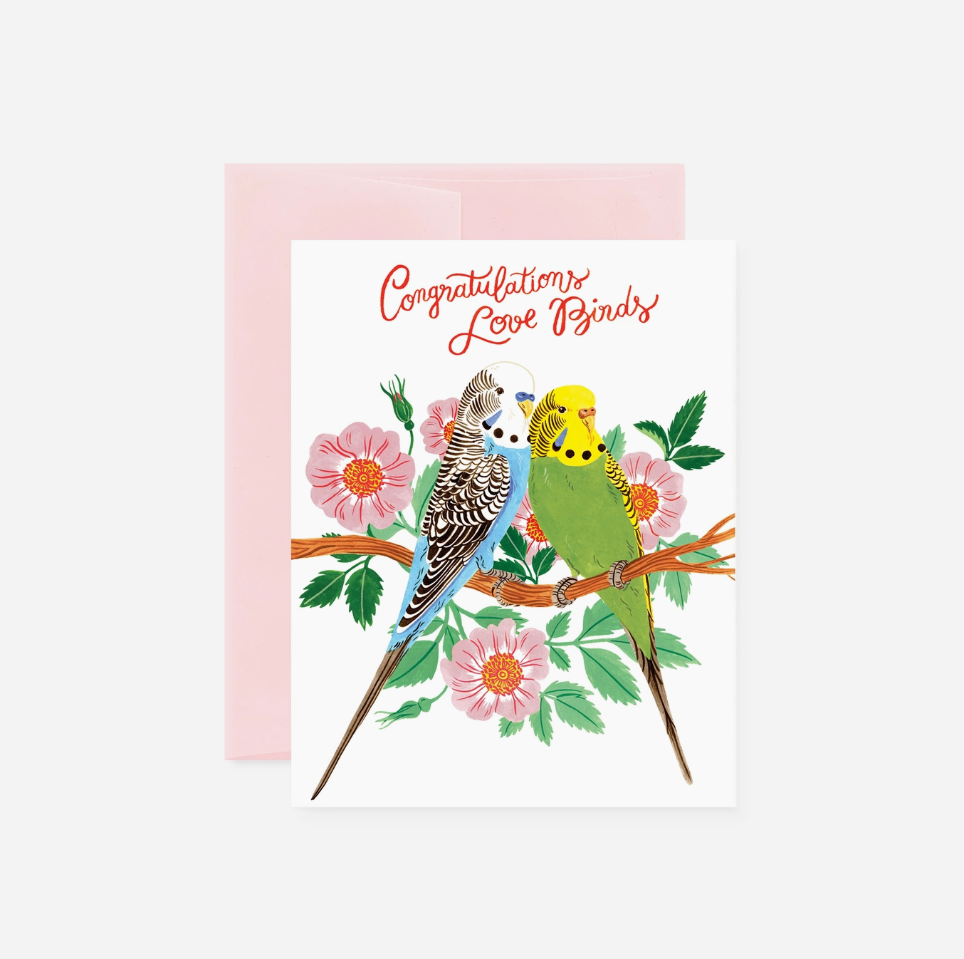 Love Birds Congratulations Card