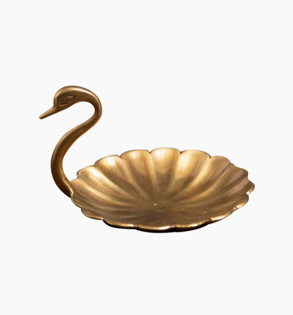 Golden Swan Trinket Tray