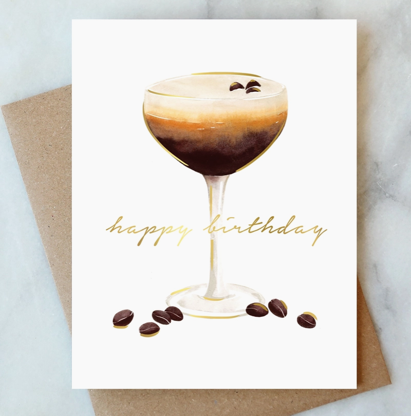 Birthday Card Espresso Martini