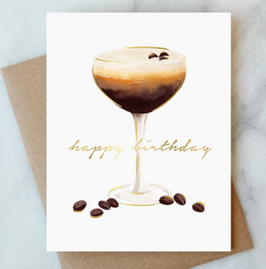 Birthday Card Espresso Martini