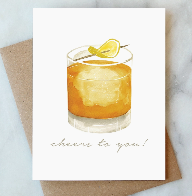 Whiskey Cheers Card