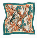 Bandana en soie Madagascar cactus teal