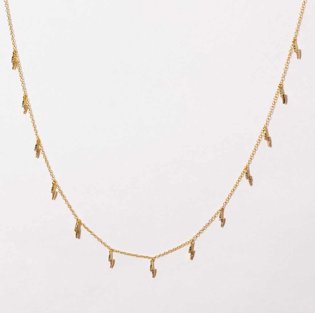 Larissa Loden Lightning Bolt Drop Necklace