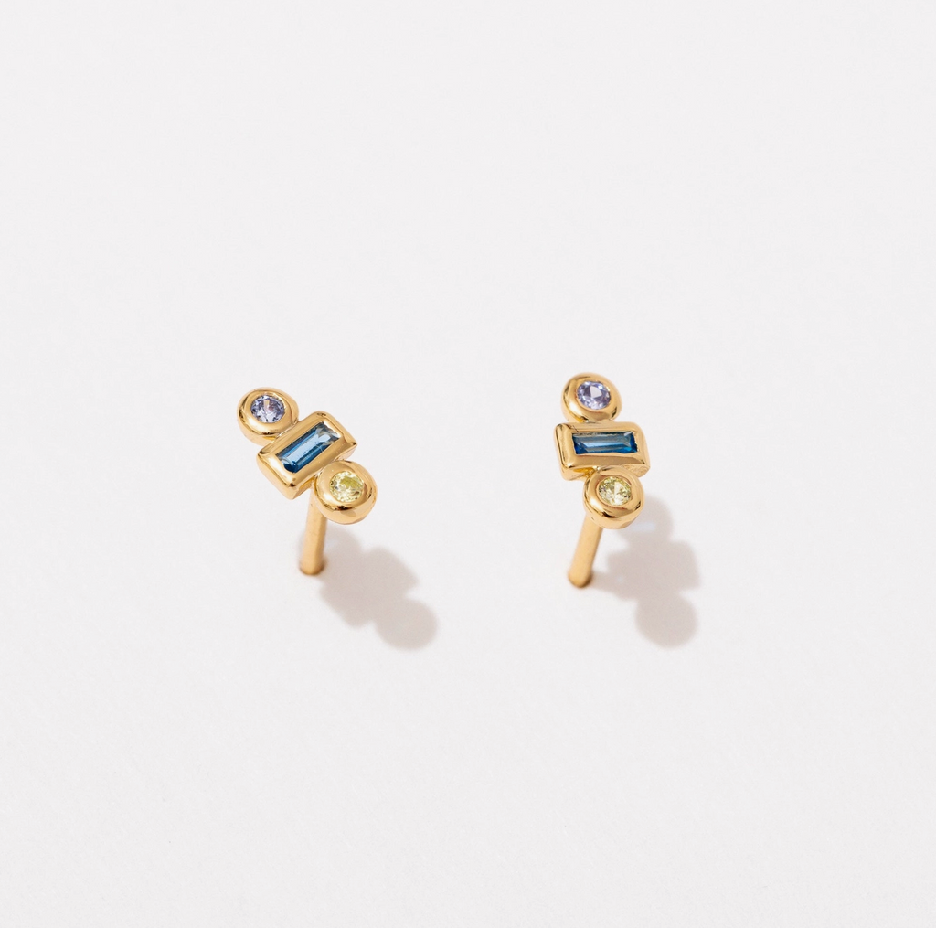 Larissa Loden Stacked Gemstone Studs