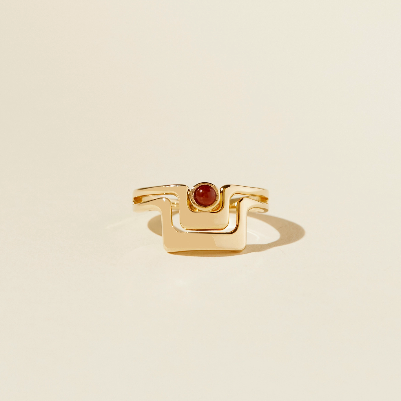 Bague Grande Rouge Lindsay Lewis