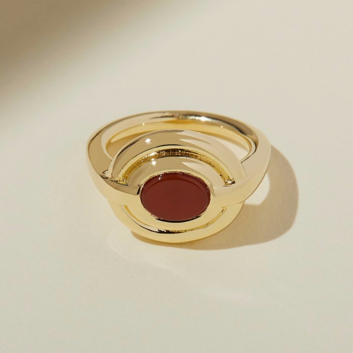 Lindsay Lewis Mira Ring Carnelian