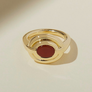 Lindsay Lewis Mira Ring Carnelian