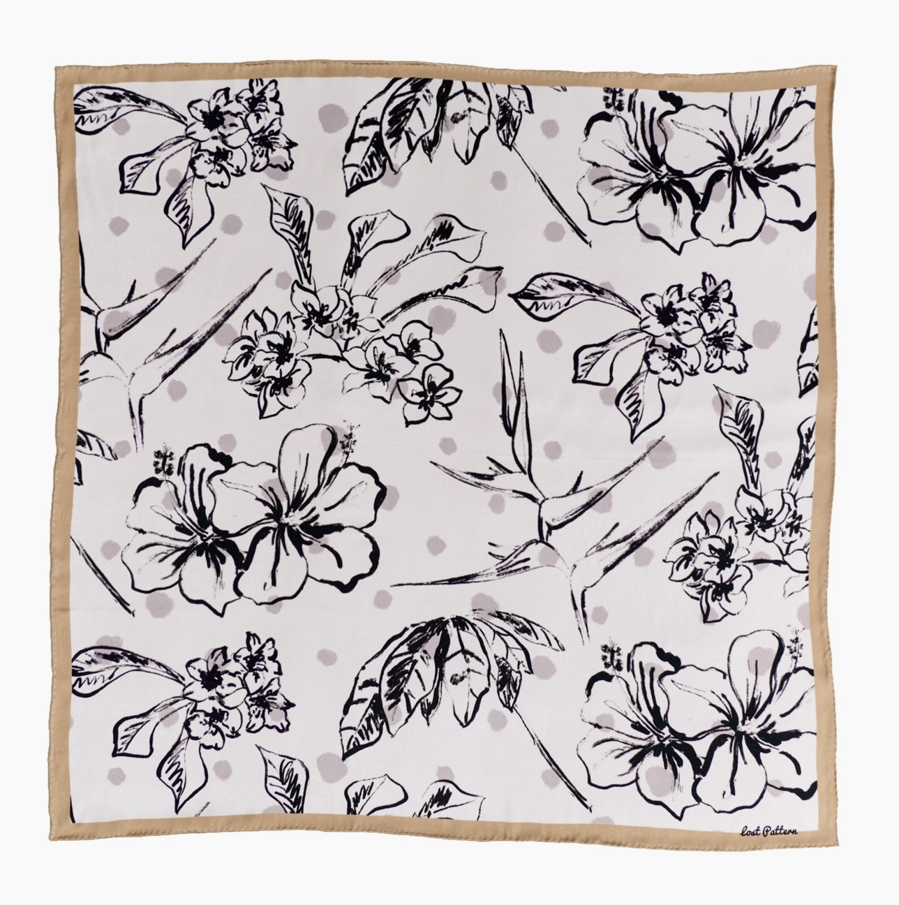 La Isla Silk Bandana Coffee