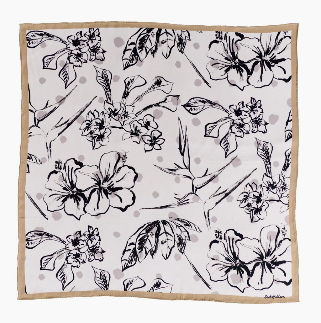 La Isla Silk Bandana Coffee