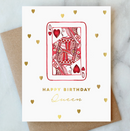 Queen Of Hearts Birthday Card