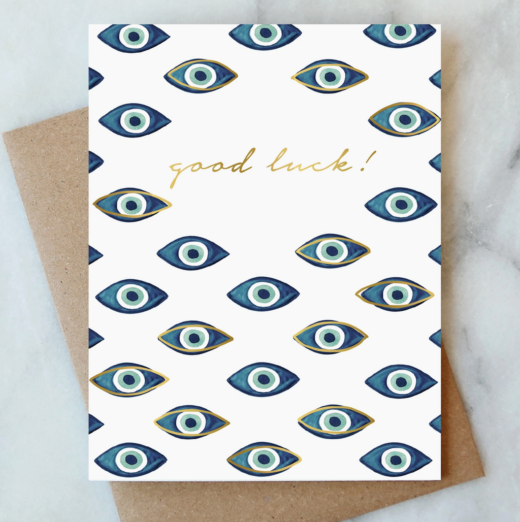 Evil Eyes Greeting Card