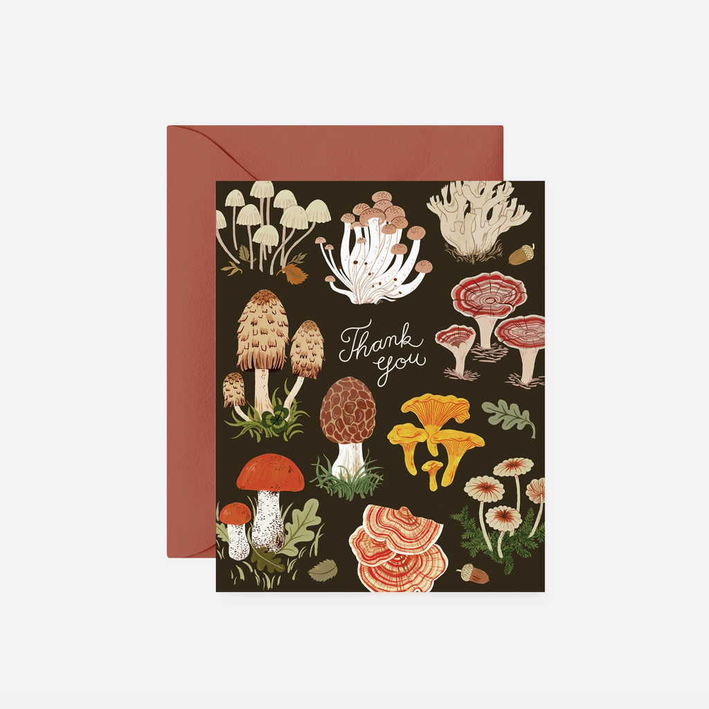 Mushrooms Thank You Card