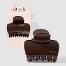 Kitsch Recycled Puffy Cloud Clip Chocolate