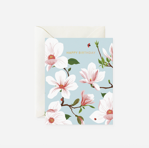 Magnolia Birthday Card