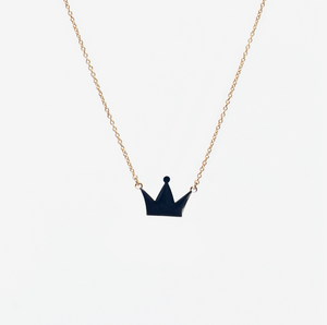 Titlee Crown Necklace Navy