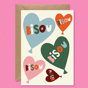 Bisou Greeting Card