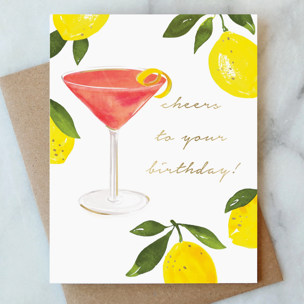 Cosmopolitan Birthday Card