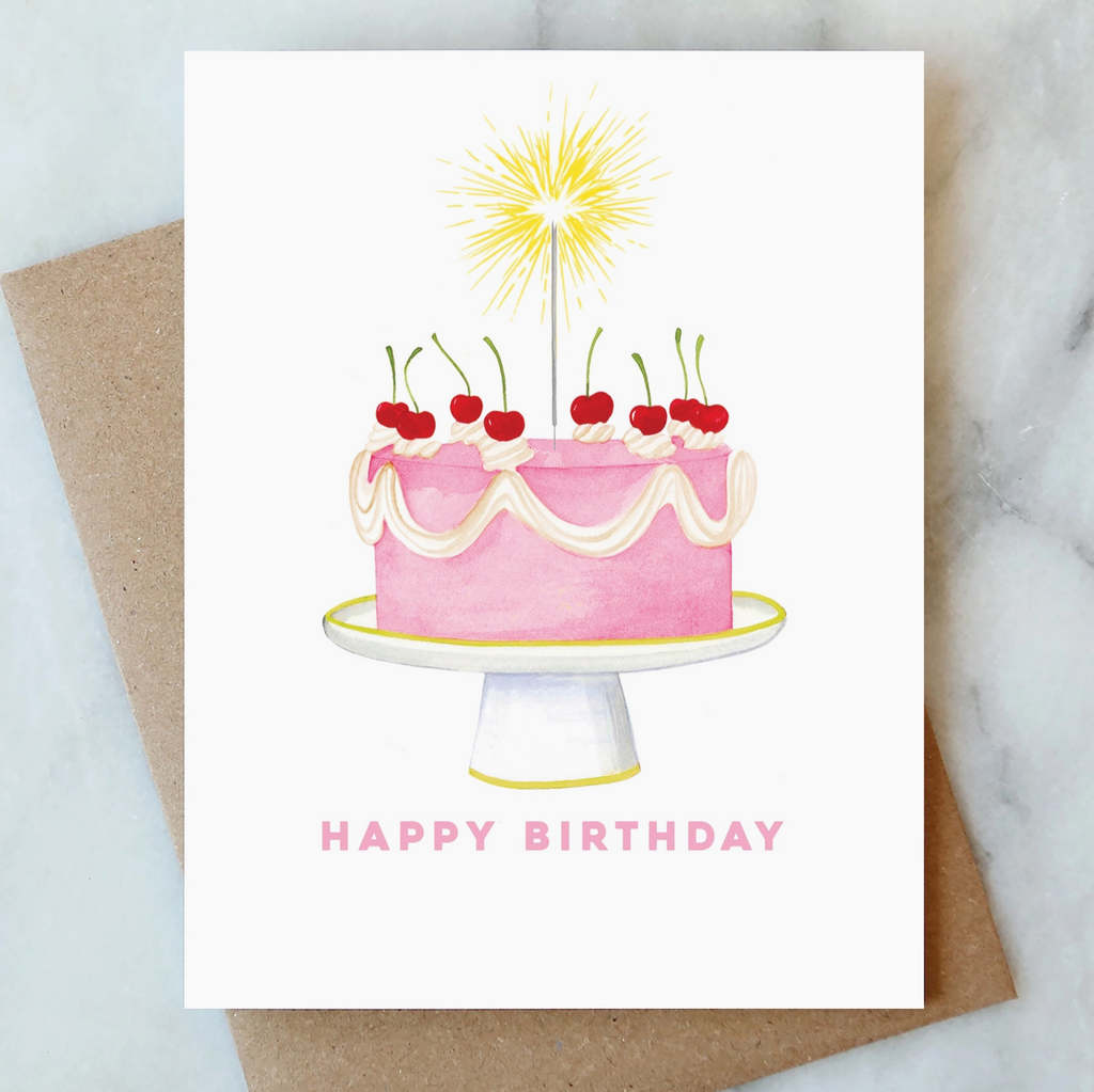 Sparkler Happy Birthday Card