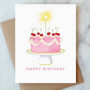 Sparkler Happy Birthday Card