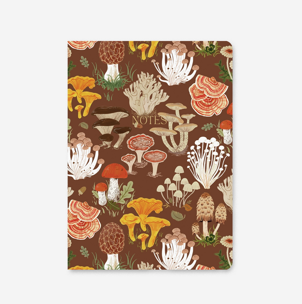 Mushrooms Soft Cover Notebook