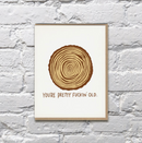 Tree Rings Birthday Card
