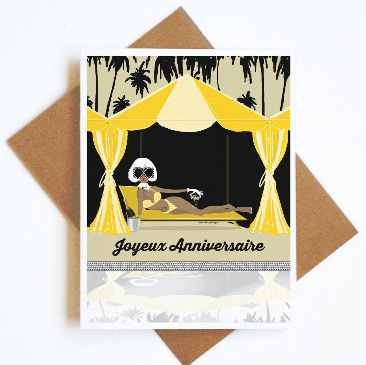Card Joyeux Anniversaire Cabana