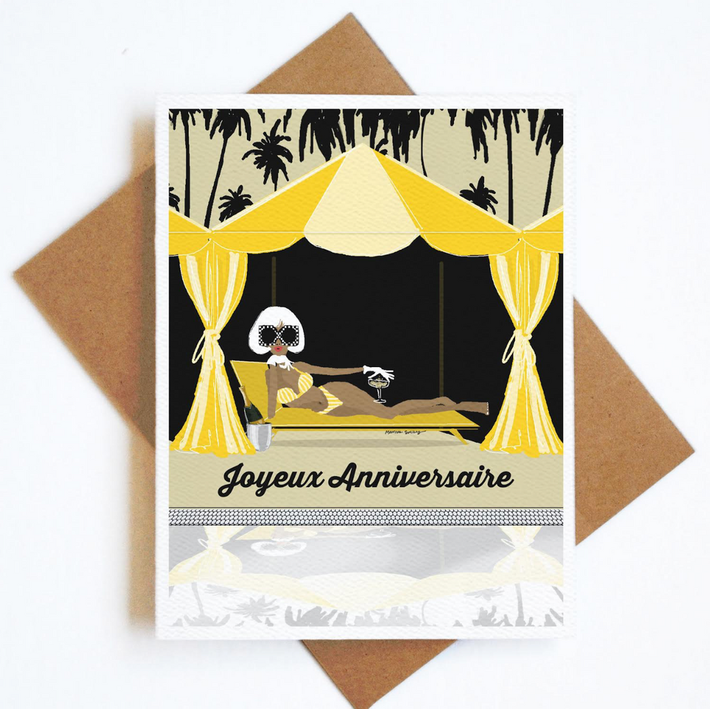 Card Joyeux Anniversaire Cabana