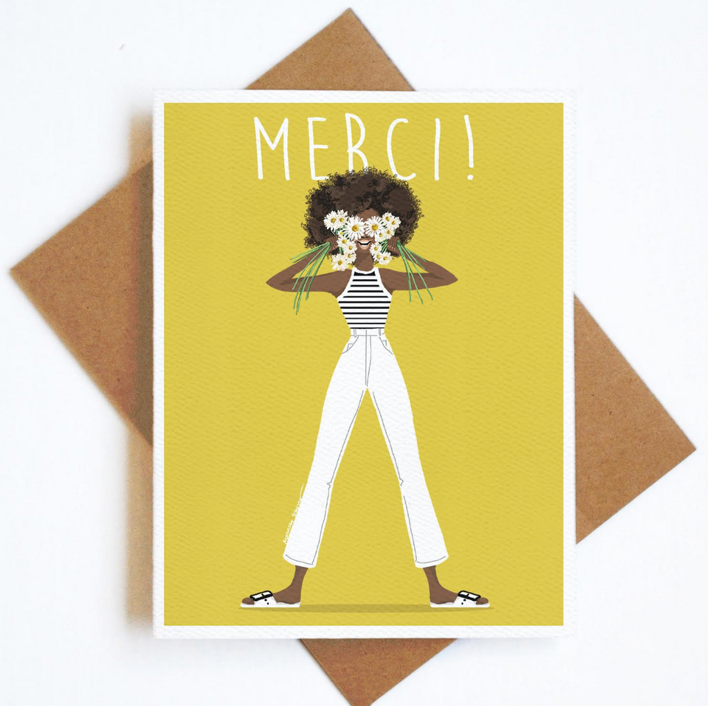 Card Merci Daisies