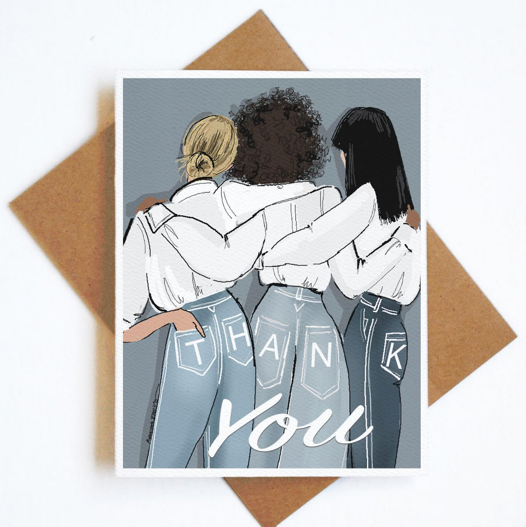 Card Thank You Jeans