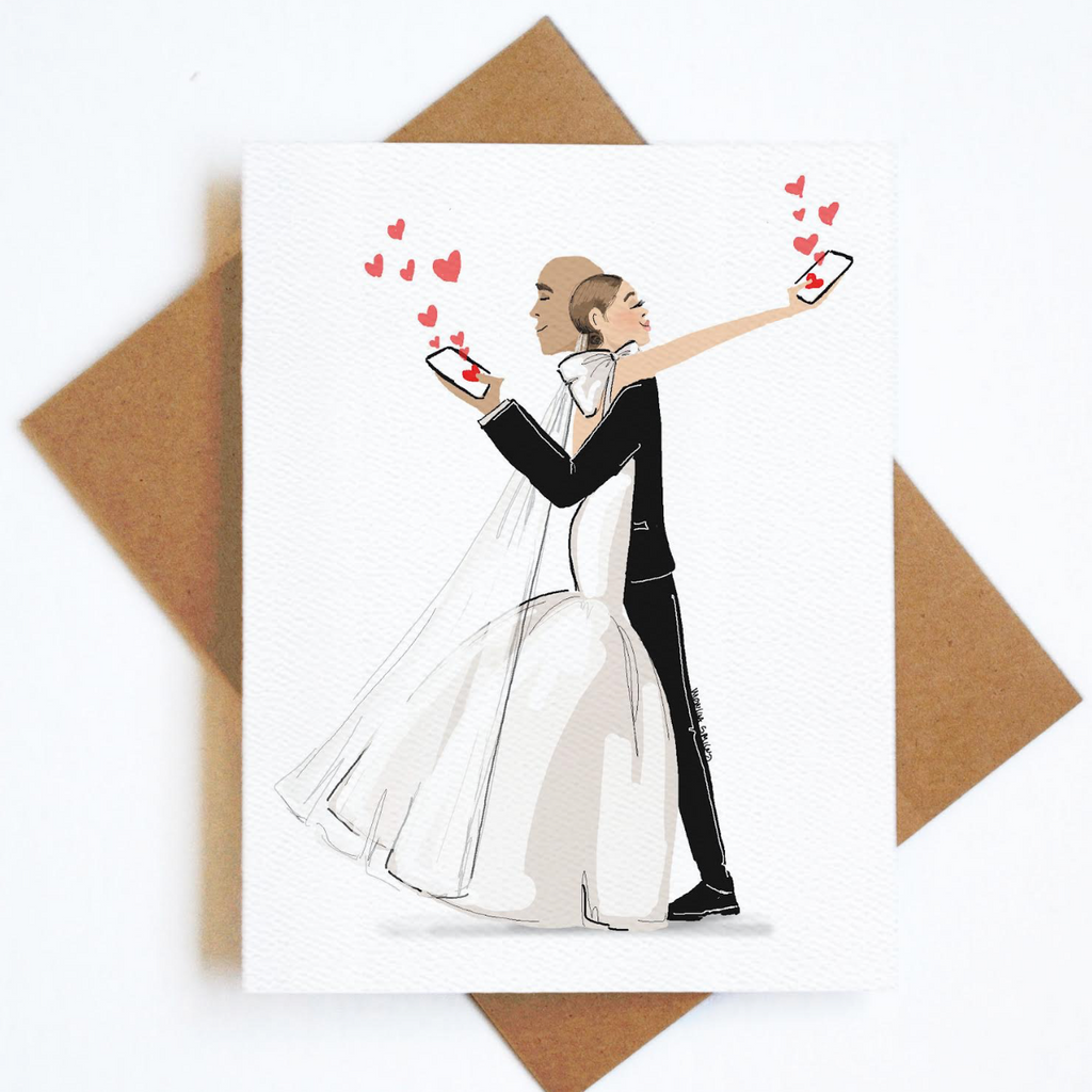 Card Wedding Hearts