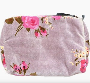 Rome Velvet Pouch Hazel Mauve