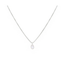 Leah Alexandra Sofia Slice Necklace Moonstone Silver