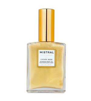 Mistral Luxe Shimmer Body Oil Lychee Rose