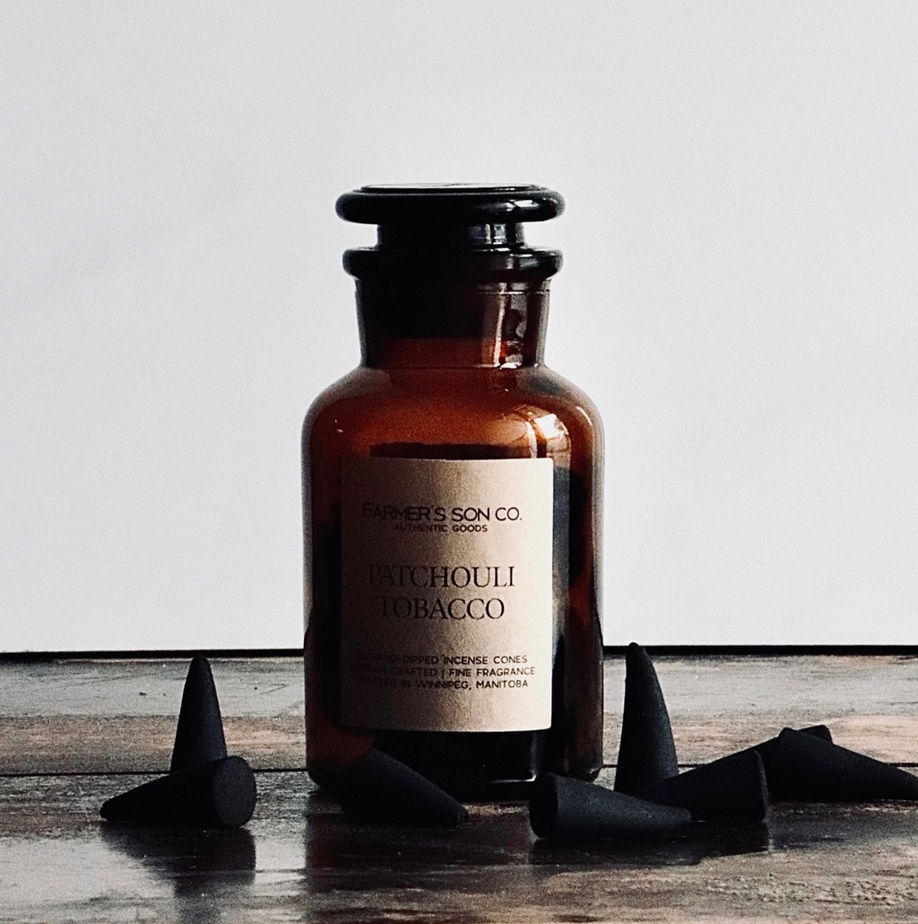 Farmer's Son Co. Patchouli & Tobacco Incense Cones